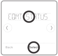 Viewing equipment status Step 1