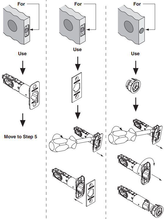 Instalar la cerradura Paso 5