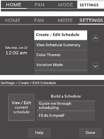 Programmaschema's aanpassen stap 1