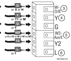 Alternatieve bedrading (warmtepompsysteem) stap 2