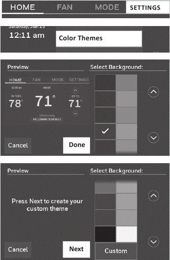 Schermkleur aanpassen