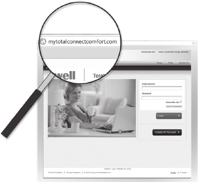 Uw thermostaat online registreren Stap 1