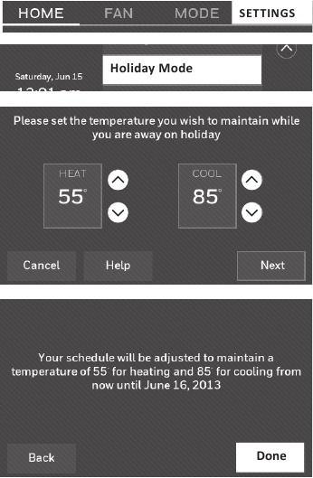 Vakantie-overruling instellen: zakelijk gebruik