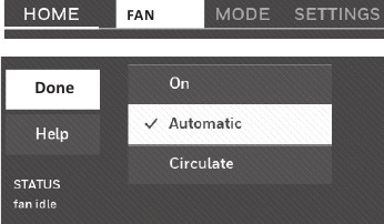 De ventilator instellen