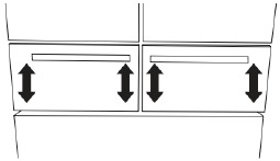 &Ccedil;ekmece &Ouml;nlerini Yukarı/Aşağı Ayarlayın