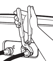 Connect inlet hoses to washer Step 2