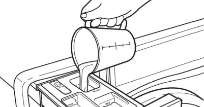Tek y&uuml;klemeli dağıtıcıya sıvı klorlu ağartıcı ekleme