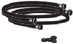 Inlet hoses with flat washers
