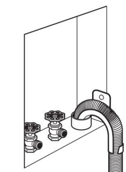 Tahliye hortumunu y&uuml;kseltici boruya yerleştirme Adım 2