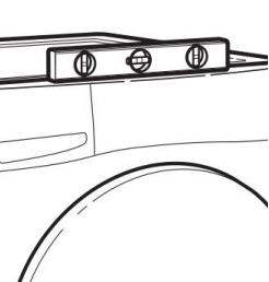 Check levelness of washer Step 2