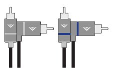 2 x erdvinio garsiakalbio garso kabeliai