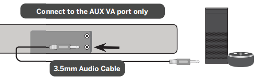 AUX VA prievado naudojimas prisijungimui 1 žingsnis