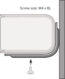 Montavimo ant sienos 4 žingsnis