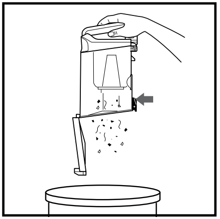 PASO 3 PARA VACIAR EL DEP&Oacute;SITO DE POLVO