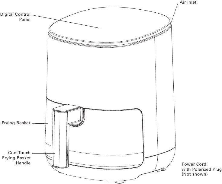 Familiarizarea cu friteuza cu aer Pasul 1