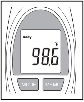 Отчитане на температурата