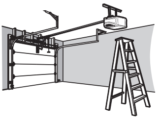 ERASE ALL REMOTE CONTROL AND KEYLESS ENTRY PROGRAMMING FROM THE OPENER Step 1 (USUŃ WSZYSTKIE PROGRAMY PILOTA ZDALNEGO STEROWANIA I DOSTĘPU BEZKLUCZYKOWEGO Z NAPĘDU Krok 1)