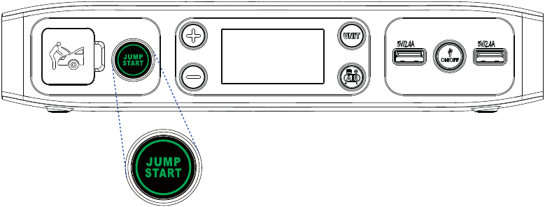 JUMP STARTING YOUR VEHICLE WITH&nbsp;THE HALO BOLT AIR Step 3