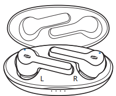 Құлаққаптарды зарядтау 2-қадам