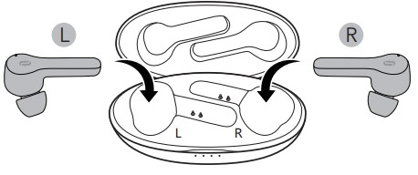 Құлаққаптарды зарядтау 1-қадам