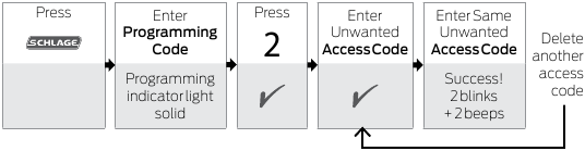 ELIMINAR C&Oacute;DIGOS DE ACESSO