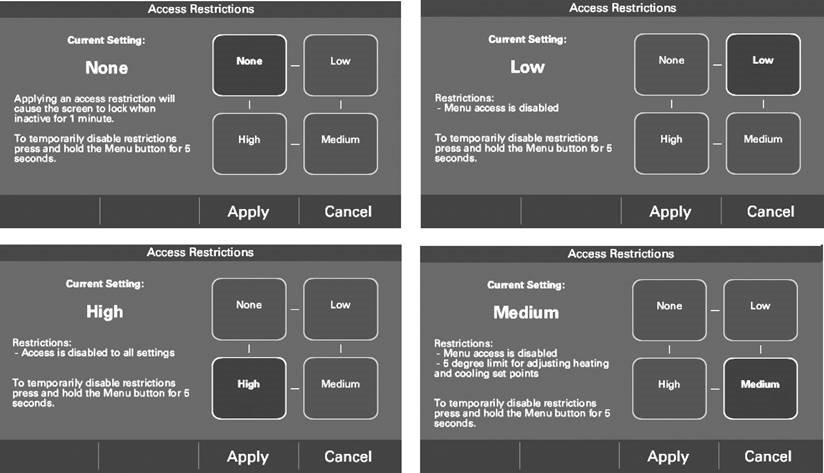 Kirish cheklovlarini o'rnatish