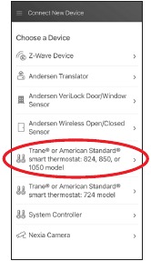 Trane Home ro'yxatdan o'tish 3-qadam