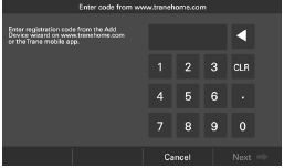 Trane Home ro'yxatdan o'tish 7-qadam