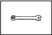 Adjustable or open end wrench 9/16" (14 mm)