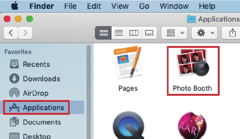 VEJA SUA C&Acirc;MERA: Mac