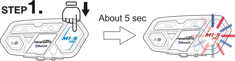 Emparejamiento con el tel&eacute;fono m&oacute;vil Paso 1