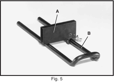ASSEMBLING STOCK STOP AND TABLE EXTENSIONS Fig. 5