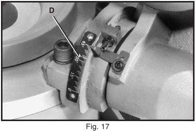 Qiya kesish uchun og'adigan kesish qo'li 17-rasm