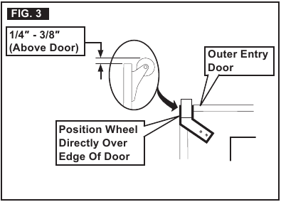 Kapı Makarası ve Kenar Koruması (İsteğe Bağlı) Şekil 3