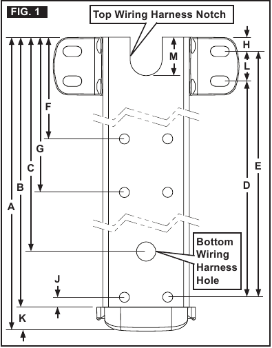 Donanım Boyutları (Arka Kanal) Şekil 1