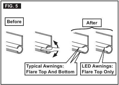 Tente Rayını Hazırlayın ve Kumaşı Takın Şekil 5