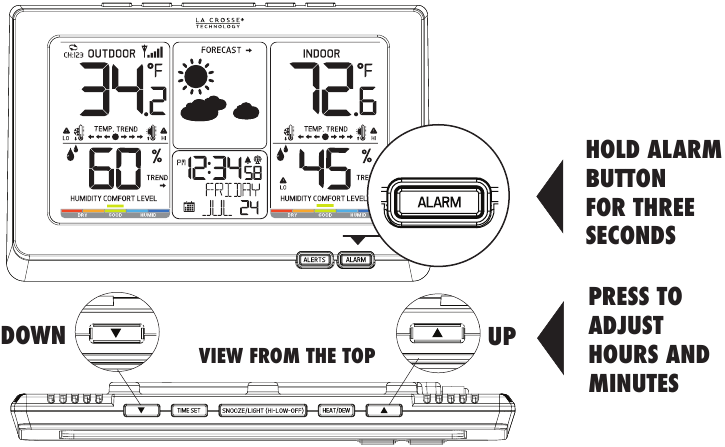 Definir alarme hor&aacute;rio