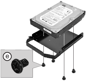 2.5" SSD / 3.5" HDD installation Step 4