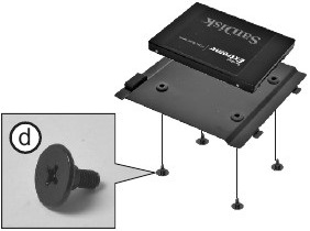 2.5" SSD installation Step 2