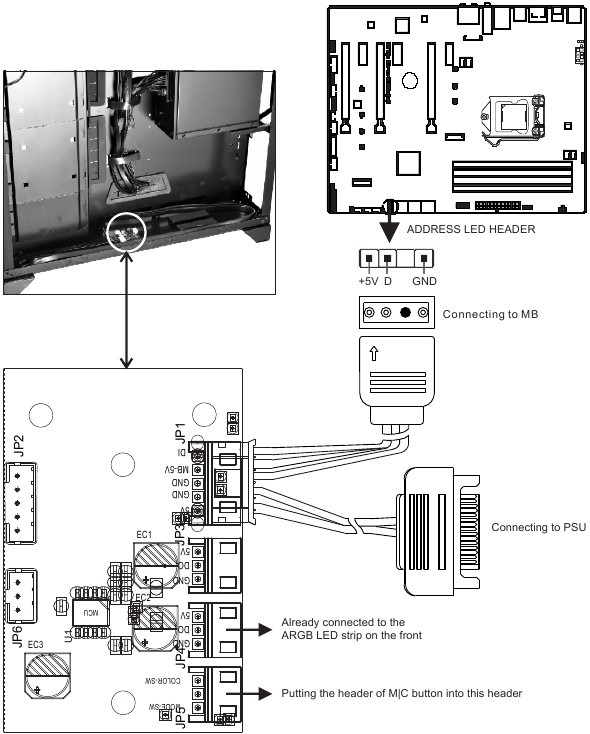 LED control board installation