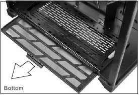 Remove the magnetic dust filters Step 3