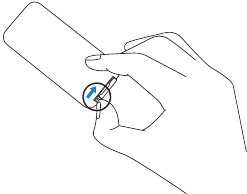 Reemplazo de la bater&iacute;a del control remoto Figura 1