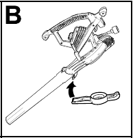 Instale o tubo do soprador e a tampa da entrada inferior Passo 2