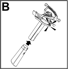 Instale o tubo do aspirador e o saco Passo 2
