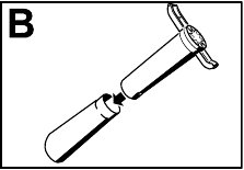 Separar o tubo do aspirador Passo 2