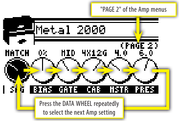 Forsterkerinnstillinger