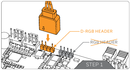 CONNECTING THE D-RGB LED STRIP