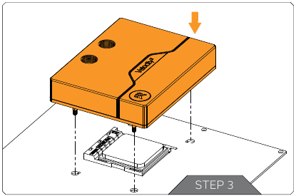 INSTALLING THE WATER BLOCK Step 3
