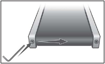 РЕГУЛИРОВКА ПОЛОЖЕНИЯ БЕГОВОГО ПОЛОТНА