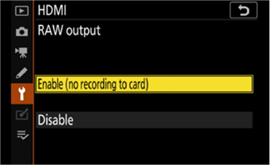RAW kimenet enged&eacute;lyez&eacute;se 3. l&eacute;p&eacute;s
